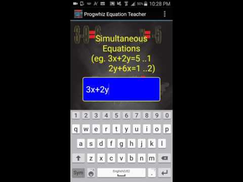 Progwhiz Equation Teacher Demo