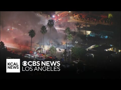 1 person injured, 3 homes burned in fireworks-related fire in Pacoima