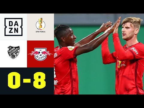 RB-Kantersieg auch dank Werner-Hattrick: FC Teutonia 05 Ottensen - RB Leipzig 0:8 | DFB-Pokal | DAZN
