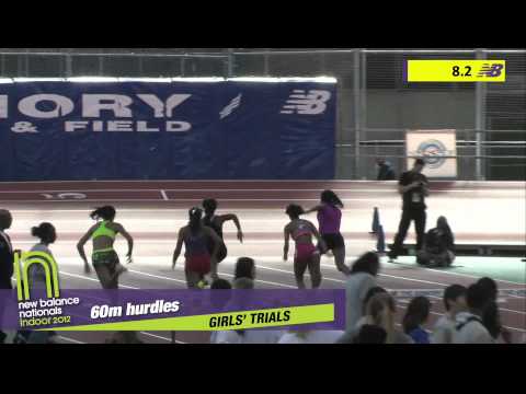 Girls 60m Hurdles Heat 2 - New Balance Indoor Nationals 2012