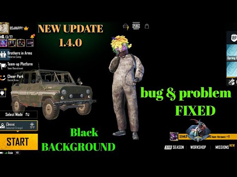 PUBG 1.4.0 BLACK BACKGROUND IN LOBBY FIXED | 1000 % WORKING METHOD |  BLACK BACKGROUND LOBBY FIXED