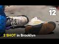 Double shooting at busy Brooklyn intersection, gunman on the run
