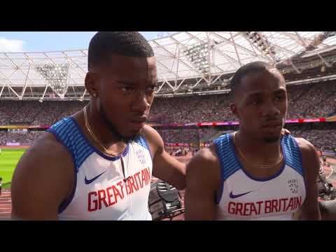 WCH 2017 London –Team Great Britain and N.I 4X100 Metres relay Heat 1