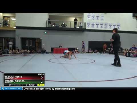 102 Lbs Round 1 (16 Team) - Brogan Monty, Kansas Red Vs Zaiyahn Ornelas, Nebraska 1260