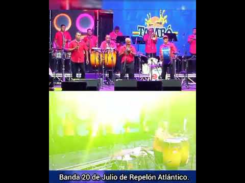 El perro Negro en Vivo_ Super Banda 20 de julio de Repelon Atlántico. En concierto! Barranquilla