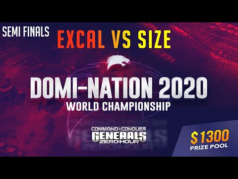 $1300 DOMI-NATION Tournament - SEMI FINALS - ExCaL vs SiZe - Generals Zero Hour Online Multiplayer
