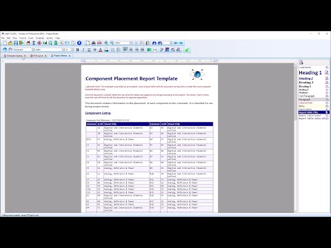 Schematic Component Placement Report