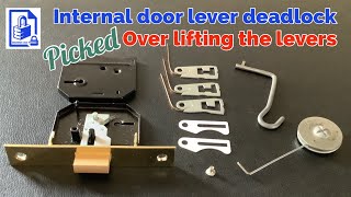 773. How to pick open Internal door locks by over lifting the levers | Basic 3 lever deadlock picked