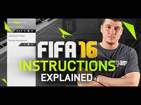 FIFA 16 INSTRUCTIONS TUTORIAL!! HOW TO USE INSTRUCTIONS / FORMATIONS FOR FUT 16!
