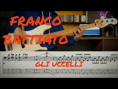 Franco Battiato - Gli Uccelli /// Bass Line Cover [Play Along Tab]