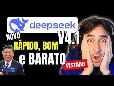 NOVO DeepSeek 4.1 é O Melhor Custo Benefício da iA e o Fim do Mundo da iA Declarado