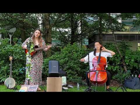 Daisy Chute with Midori Jaeger - Troubadour Boy @ Canada Square, Canary Wharf, London 30/07/20
