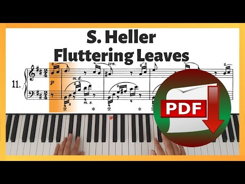 Stephen Heller - Fluttering Leaves Op. 46 No. 11 Etude | Piano Tutorial | Sheet Music