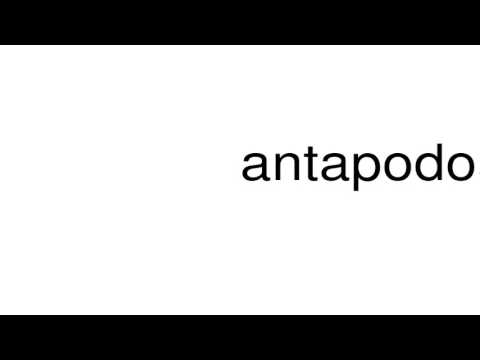 How to pronounce antapodosis
