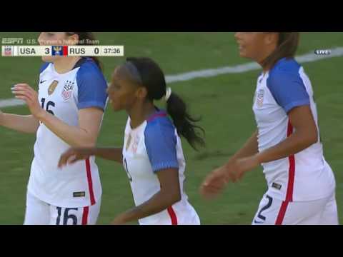 WNT vs. Russia: Crystal Dunn First Goal - April 9, 2017