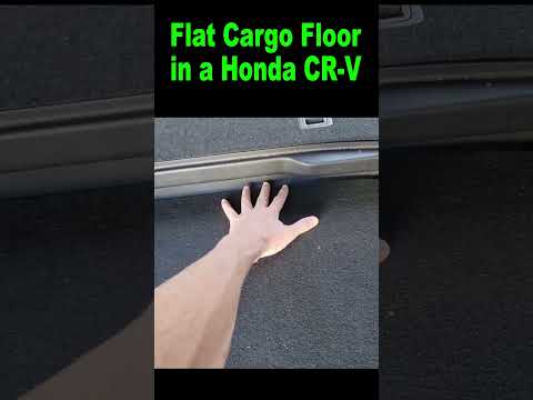 How to make the Cargo Floor FLAT in a Honda CR-V; Sleeping in an SUV; CRV Camper and Mattress Setup