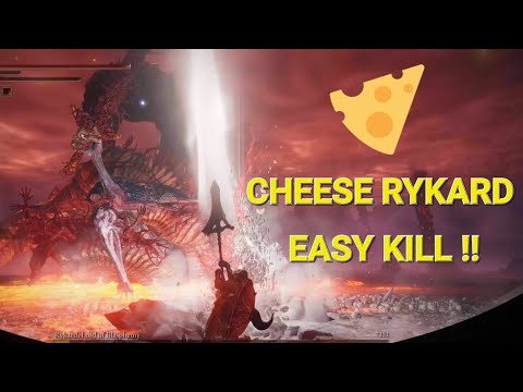 Rykard, Lord of Blasphemy | Easy kill / Cheese | Elden Ring | Serpent hunter spear | Serpent kill