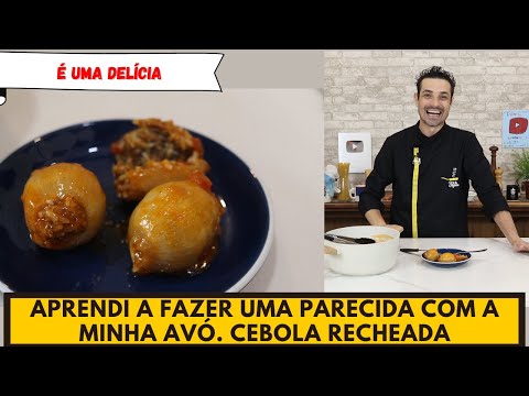 Parece a receita da minha avó! CHARUTINHO DE CEBOLA RECHEADA