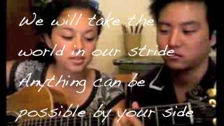 The Way You Are   David Choi and Kina Grannis Lyrics on Screen