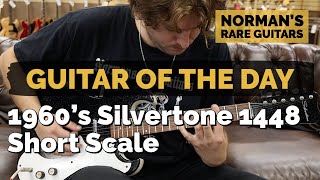 Video thumbnail for Guitar of the Day: 1960's Silvertone 1448 Short Scale Black Sparkle | Norman's Rare Guitars by Normans Rare Guitars
