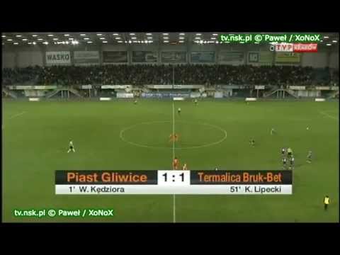 tv.nsk.pl 2012-04-13 Piast Gliwice - Termalica Bruk-Bet Nieciecza 1-1 (1-0) bramki relacja