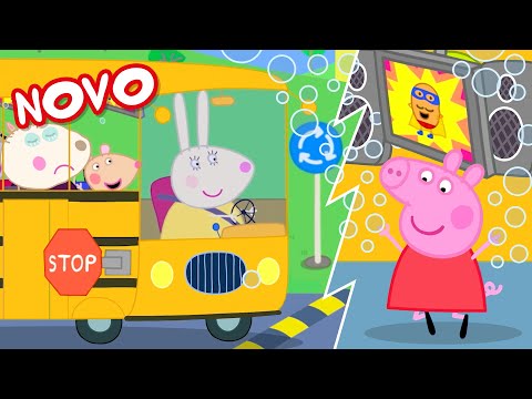 Capa de Peppa Pig Português Brasil | O Novo Ônibus Escolar! | NOVO Contos da Peppa Pig