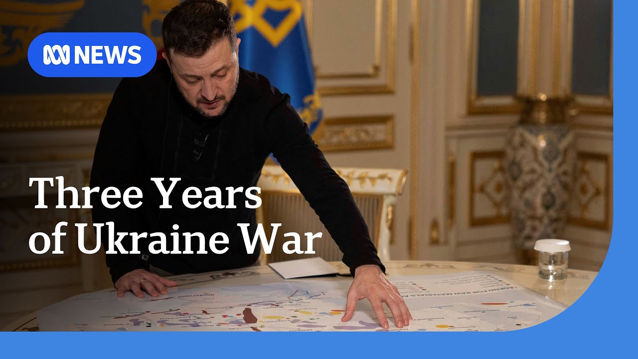 Zelenskyy flags resignation prospect after three years of Ukraine war | ABC NEWS