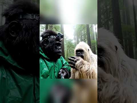 Gorilla GRizz vlog gone wrong#shorts #gorilla #vlog#veo3 #bigfoot #yeti