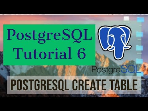 PostgreSQL Tutorial for Beginners 6 PostgreSQL CREATE TABLE
