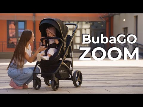 Миниатюра изображения товара Детская универсальная коляска Bubago Model Zoom 3 в 1 / BG 196-2  (темно-серый)
