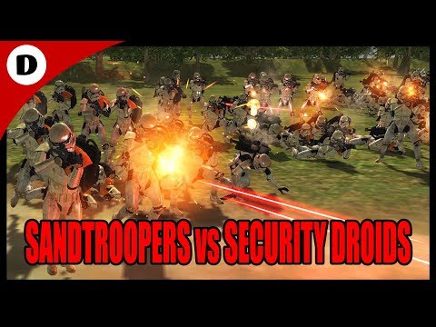 SANDTROOPERS vs SECURITY DROIDS ~ Star Wars Mod Tournament (DAY 9)