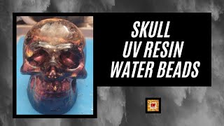 Skull With UV Resin & Water Beads | UV Resin Tutorial | UV Resin Crafts | UV Resin DIY