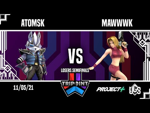 Tripoint Smash 119 - Losers Semifinals - Atomsk(Wolf) Vs. mawwwk(Zero Suit Samus)