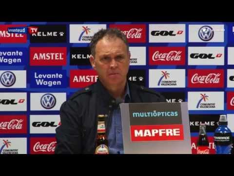 Rueda de prensa de Joaquín Caparrós previa al partido ante el Villarreal CF