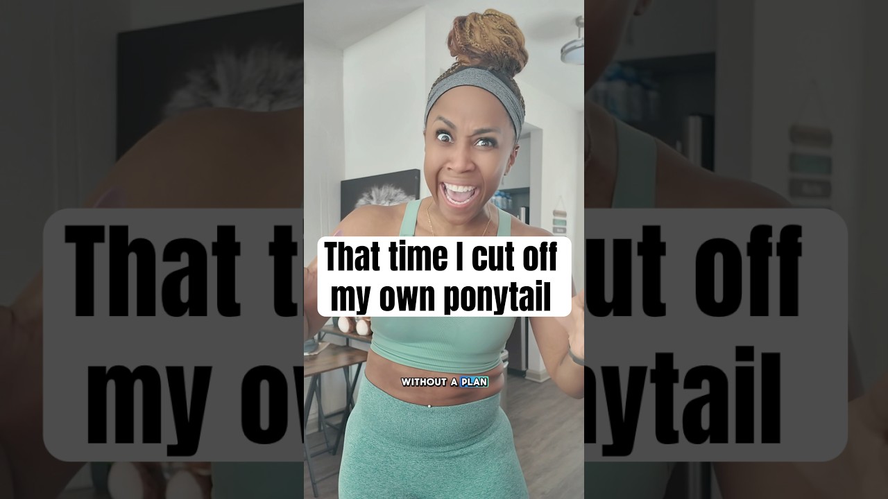 The consequences of cutting your own hair as a child 😭￼