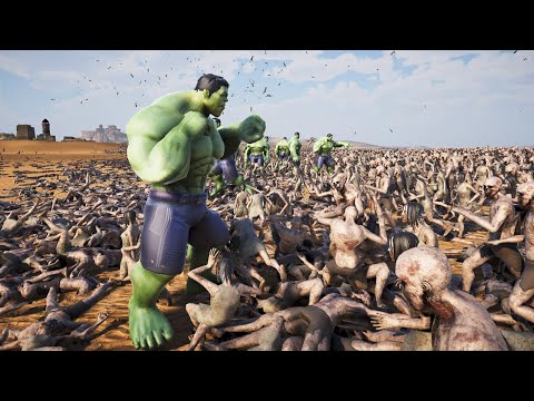 100 Hulk vs 1,000,000 Zombies — UEBS 2 — Ultimate Epic Battle Simulator 2