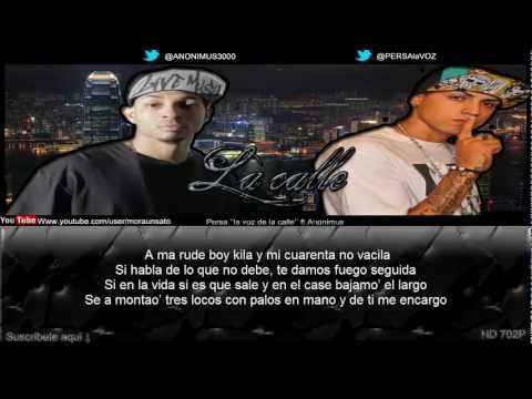 La calle (letra) - Anonimus Ft Persa ''la voz''