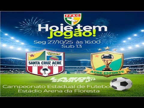 ESTADUAL SUB 15  DE 2025  -    SANTA CRUZ VS PSG