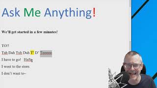 Q&A: TO pronunciation --There are SEVEN!