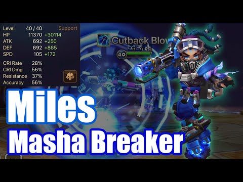 【Summoners War | Curry's RTA】The Power Miles, he is so good masha breaker and makes huge damage!