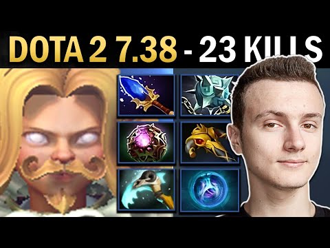 Invoker Gameplay Miracle with 23 Kills and Gleipnir - Dota 2 7.38