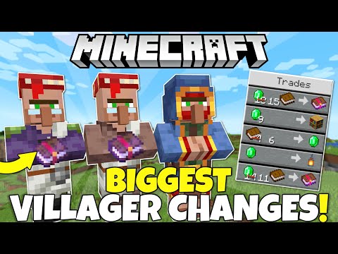 The BIGGEST NERF To Villagers In 4+ Years! Huge Villager Trading Changes! Minecraft Snapshot 23W31A