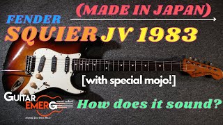 Video thumbnail for Fender Squier JV 1983 Stratocaster (Made In Japan) by Guitar Emerge