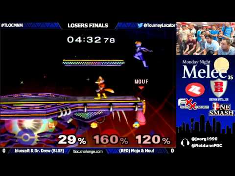 MNM 35 Melee - bluezaft & Dr. Drew vs Gameguys | Mojo & Mouf - Losers Finals