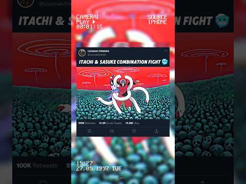 ITACHI & SASUKE COMBINATION FIGHT 🥶🔥 || #itachi #sasuke #fight #narutoshippuden #animeshorts