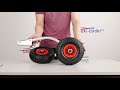 миниатюра 0 Видео о товаре Транцевые колеса быстросъемные для НДНД 260мм (НЕРЖАВЕЙКА)
