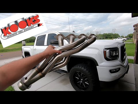 KOOKS Header Install - 2018 GMC Sierra 6.2l