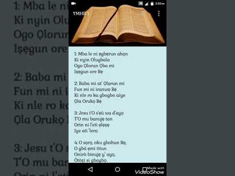 Yoruba Methodist  Hymn/Bible  hymnal Book offline Video