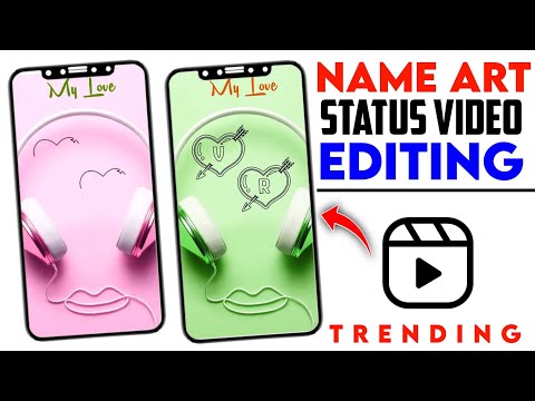 Headphone name video editing || Name art Video Editing || Instagram reels Viral New Trend