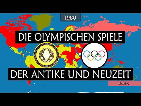 Die Olympischen Spiele der Antike und Moderne - Geschichte auf einer Karte